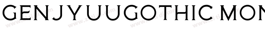 GenJyuuGothic Monosp字体转换